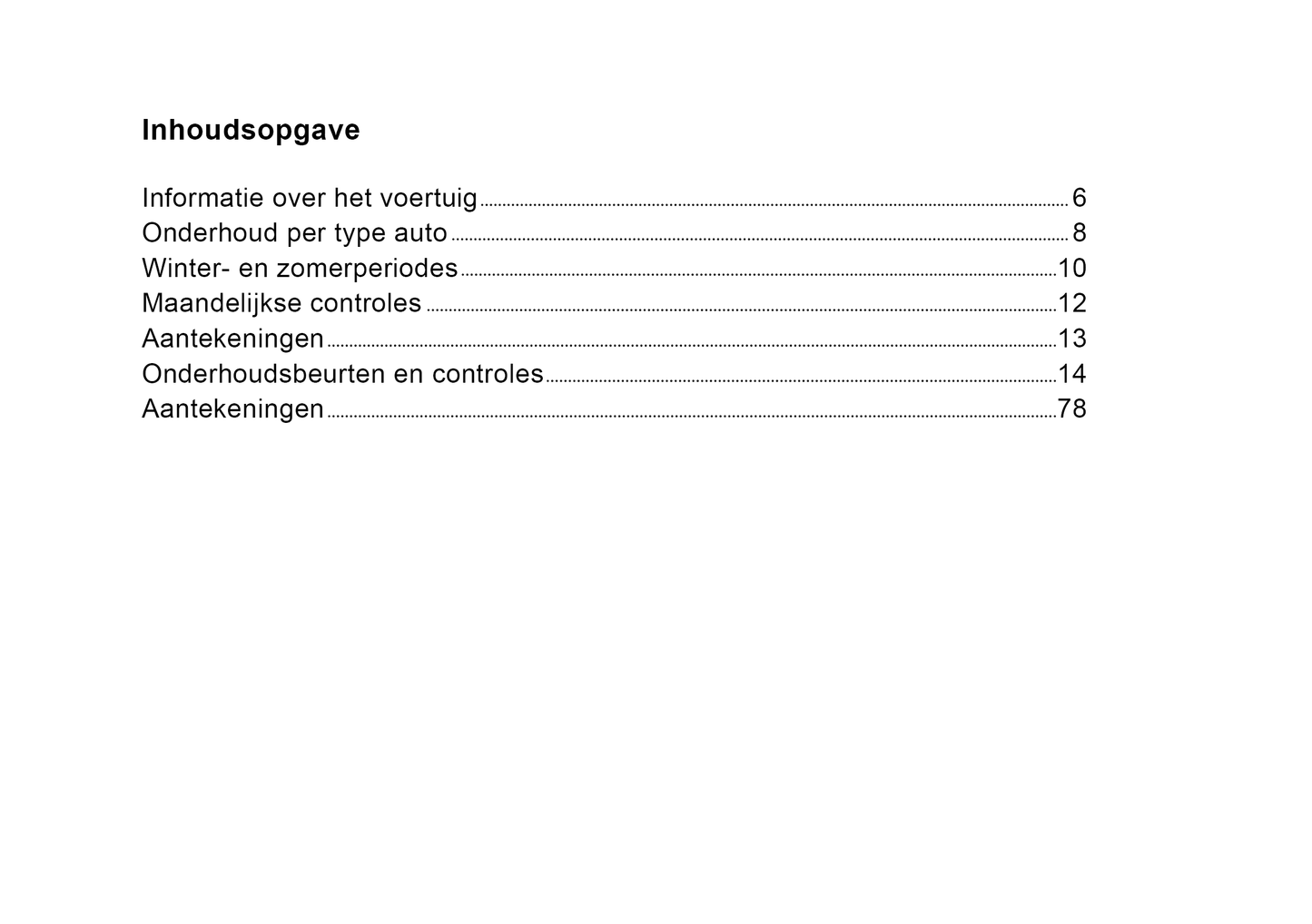 Onderhoudsboekje voor Skoda