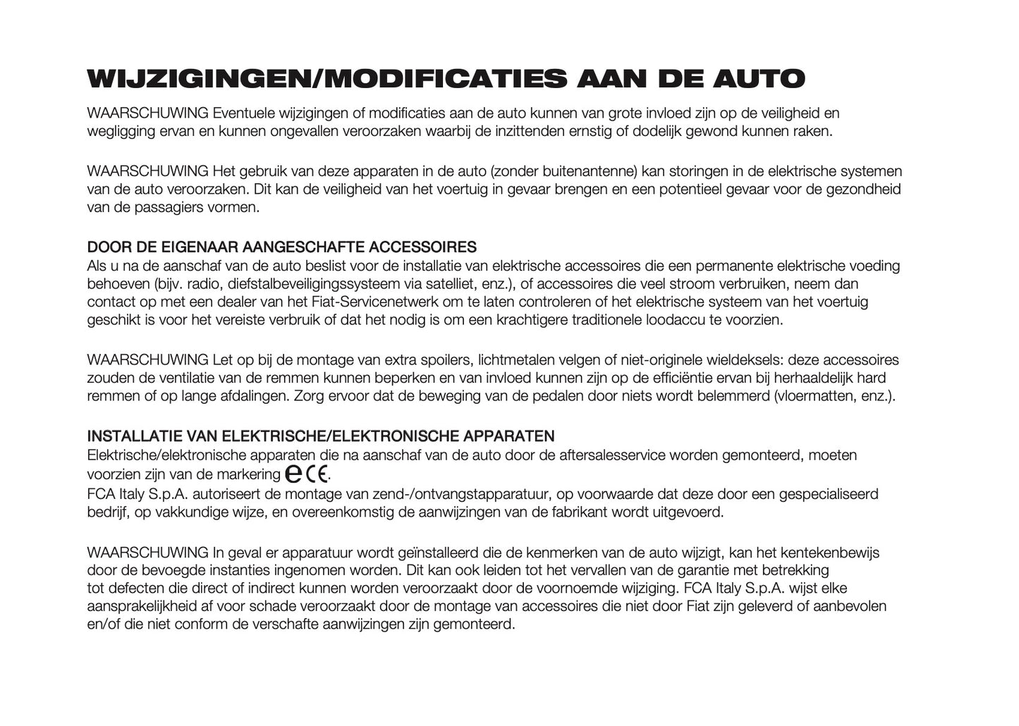 2022-2023 Fiat 500/500 Hybrid Bedienungsanleitung | Niederländisch