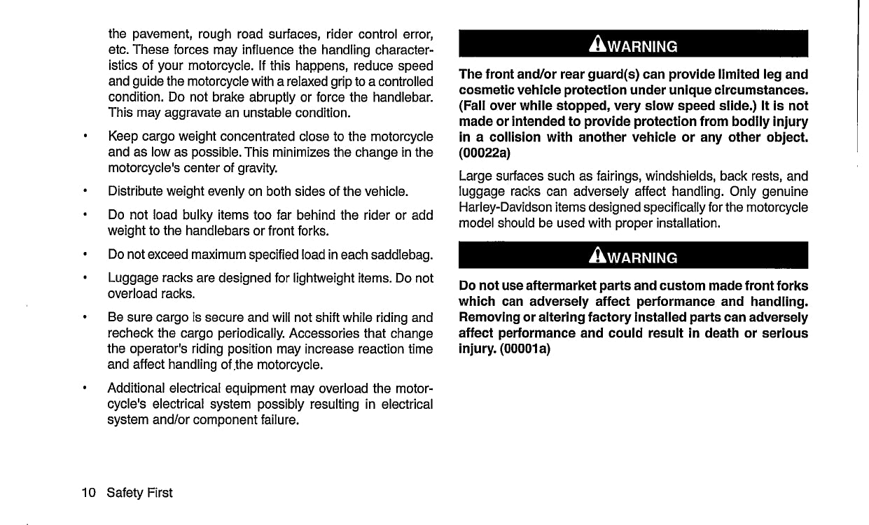 2010 Harley Davidson Dyna Bedienungsanleitung | Englisch