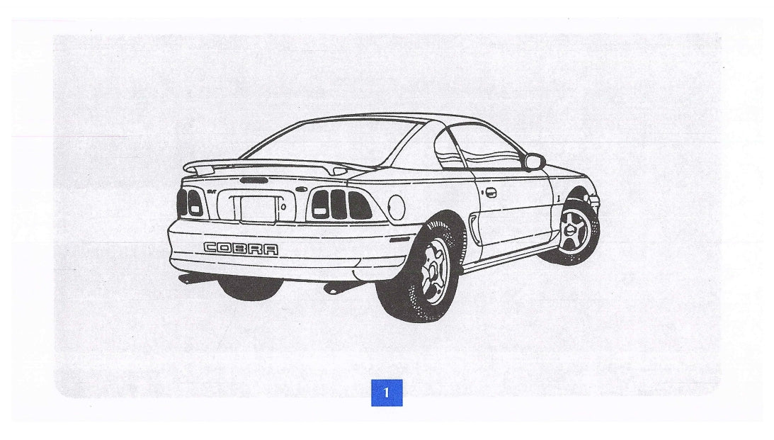 1998 Ford Mustang SVT Cobra Owner's Manual | English