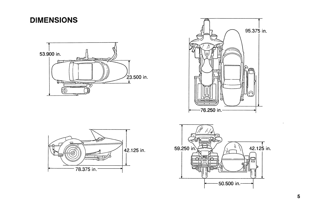 1991 & Later Harley-Davidson TLE / TLE-Ultra Sidecar Bedienungsanleitung