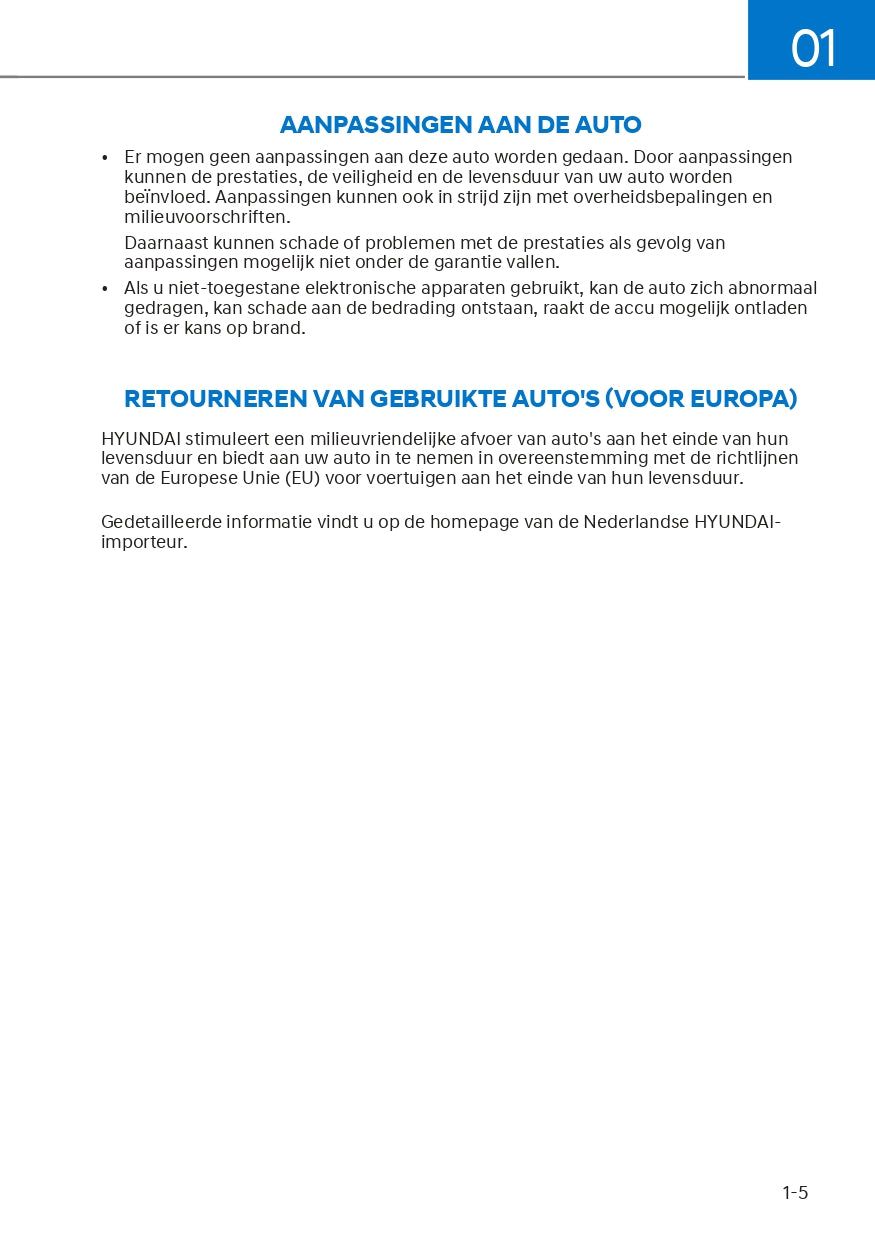 2022-2023 Hyundai Ioniq 5 Owner's Manual | Dutch