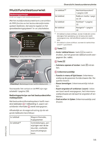 2014 - 2017 Audi A8 / S8 / S8 Plus Owner's Manual | Dutch