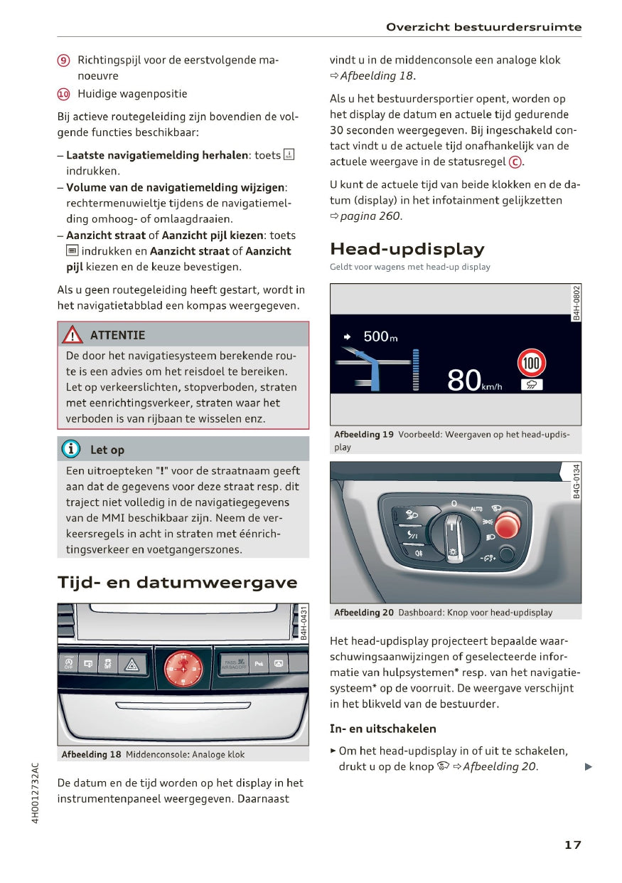 2014 - 2017 Audi A8 / S8 / S8 Plus Owner's Manual | Dutch