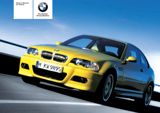 2006 BMW M3 Bedienungsanleitung | Englisch
