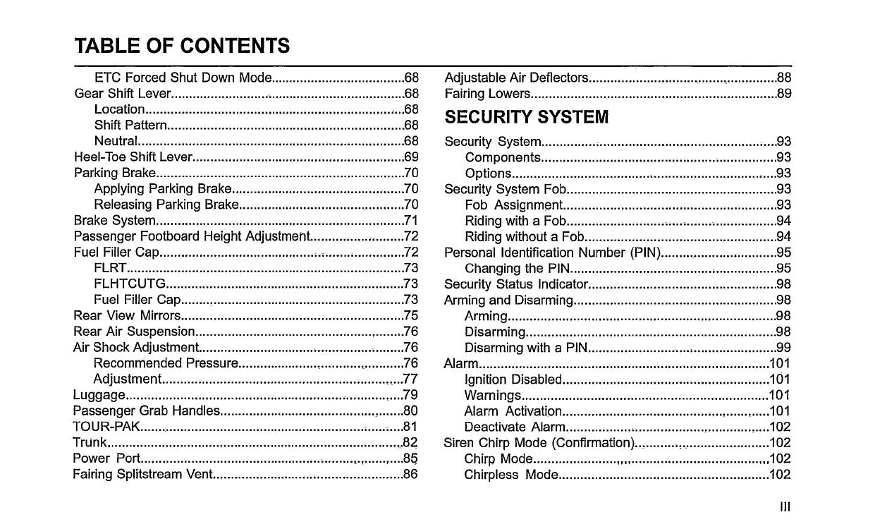 2018 Harley Davidson Trike Owner's Manual | English