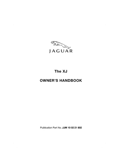 2008 Jaguar XJ Gebruikershandleiding | Engels