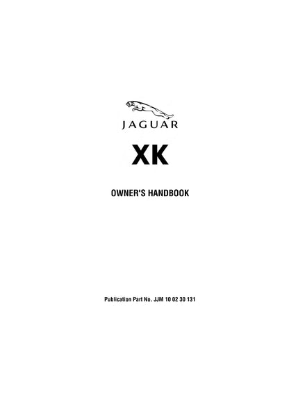 2013 Jaguar XK Gebruikershandleiding | Engels