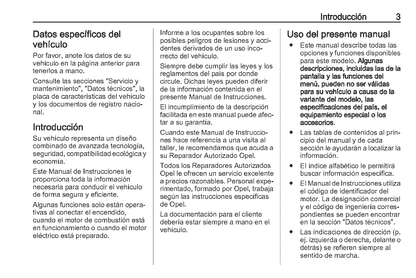 2023 Opel Corsa Owner's Manual | Spanish
