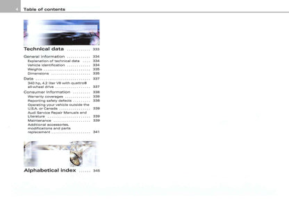2007 Audi S4 Bedienungsanleitung | Englisch