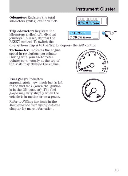 2003 Ford Thunderbird Owner's Manual | English