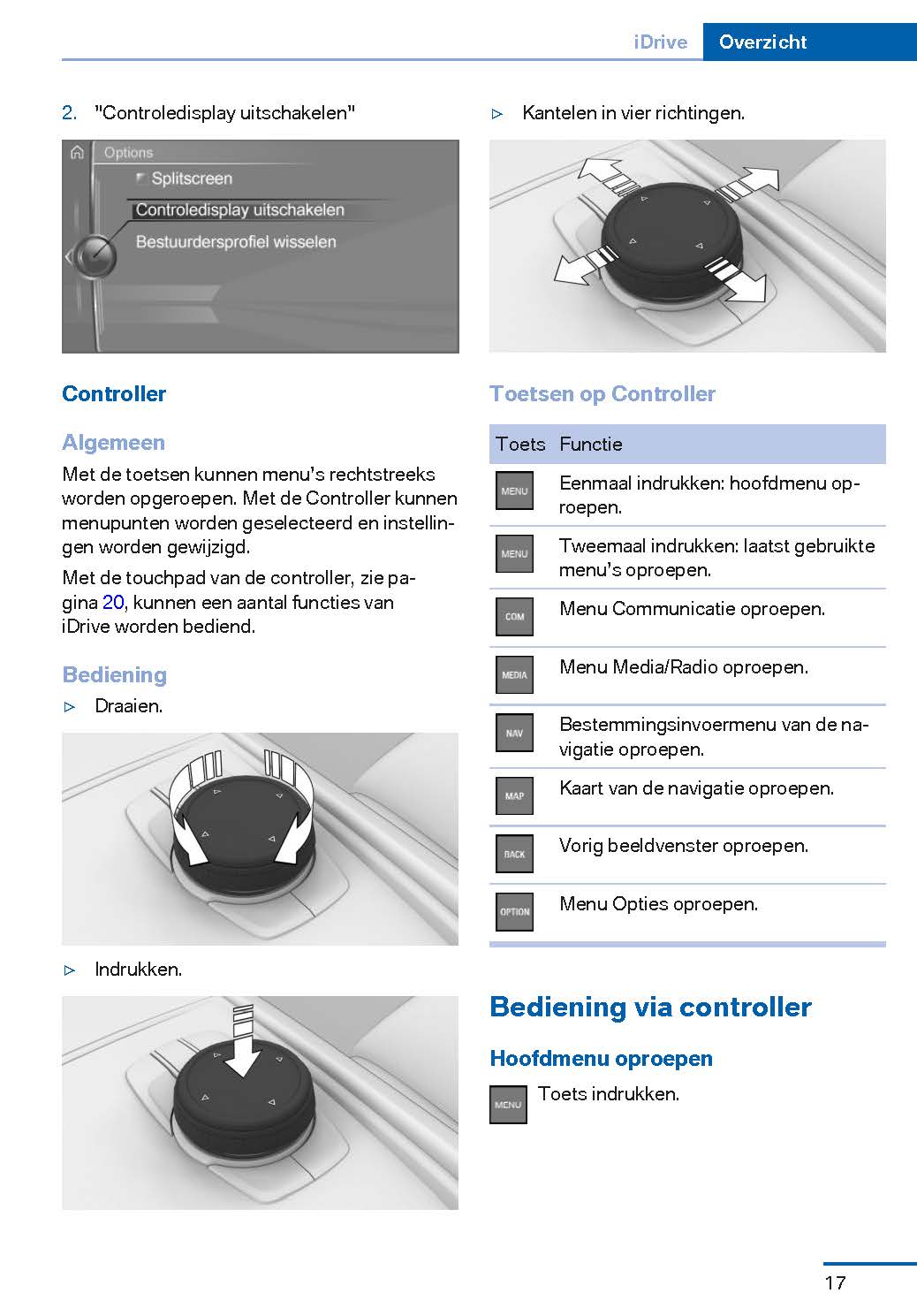 2016-2017 BMW X4 Owner's Manual | Dutch