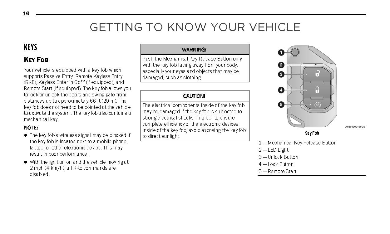 2022 Jeep Wrangler Owner's Manual | English