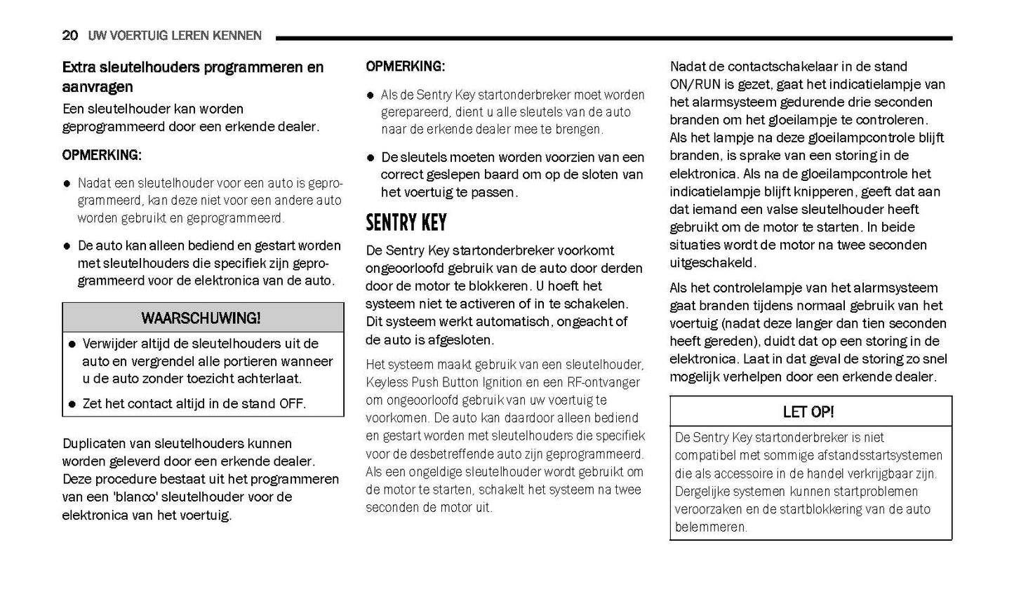 2020-2021 Jeep Wrangler Owner's Manual | Dutch