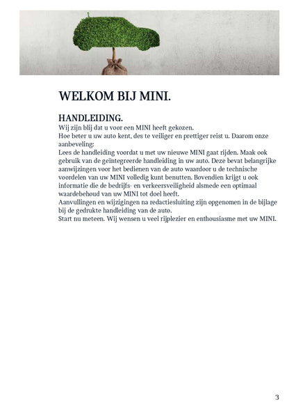 2021 Mini 3 Door / 5 Door Bedienungsanleitung | Niederländisch