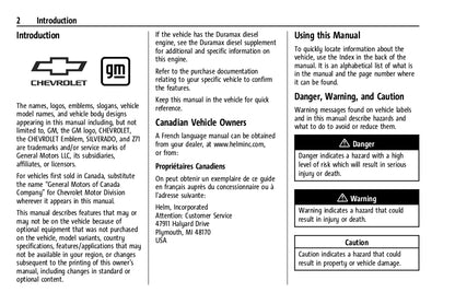 2023 Chevrolet Silverado 1500 Owner's Manual | English