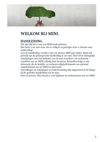 2020 Mini Countryman PHEV Owner's Manual | Dutch