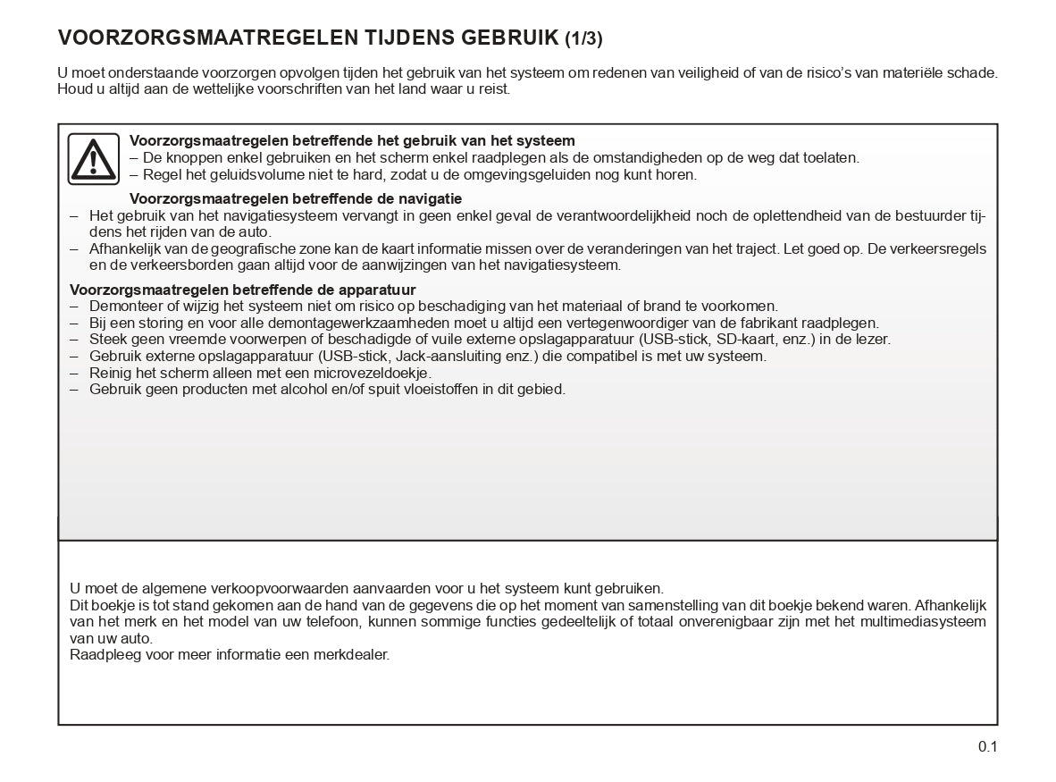 Renault OpenR Link User's Manual | Dutch