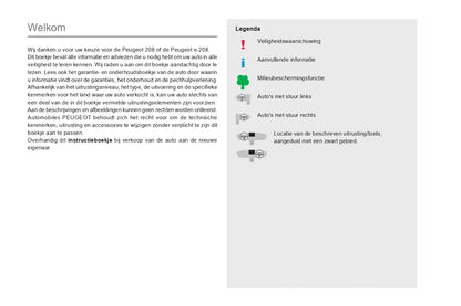 2019-2020 Peugeot 208/e-208 Gebruikershandleiding | Nederlands