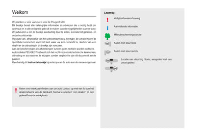 2023-2024 Peugeot 508 / 508SW Bedienungsanleitung | Niederländisch