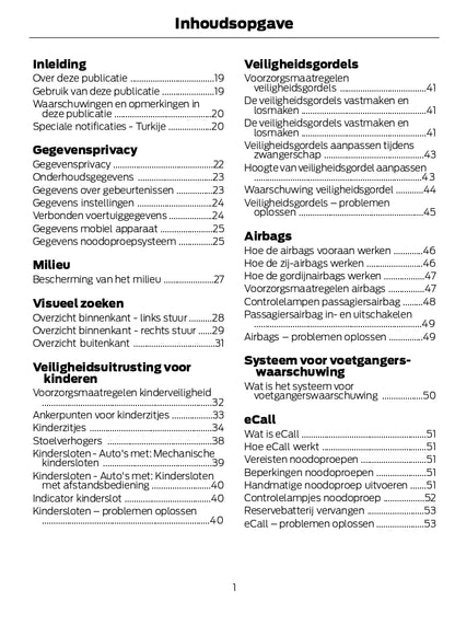 2024 Ford Kuga Bedienungsanleitung | Niederländisch