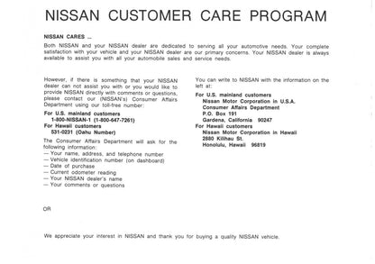 1991 Nissan 300ZX Gebruikershandleiding | Engels