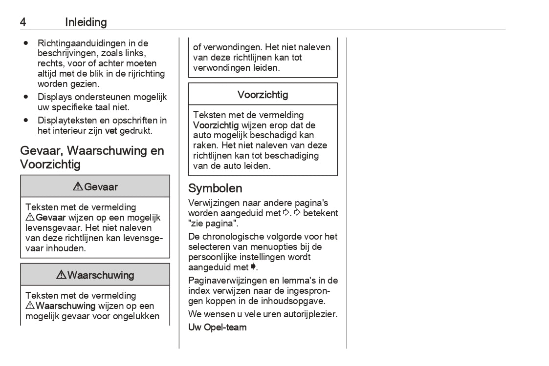 2019 Opel Crossland X Owner's Manual | Dutch