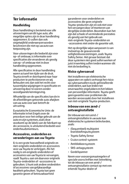 2023 Toyota Hilux Owner's Manual | Dutch