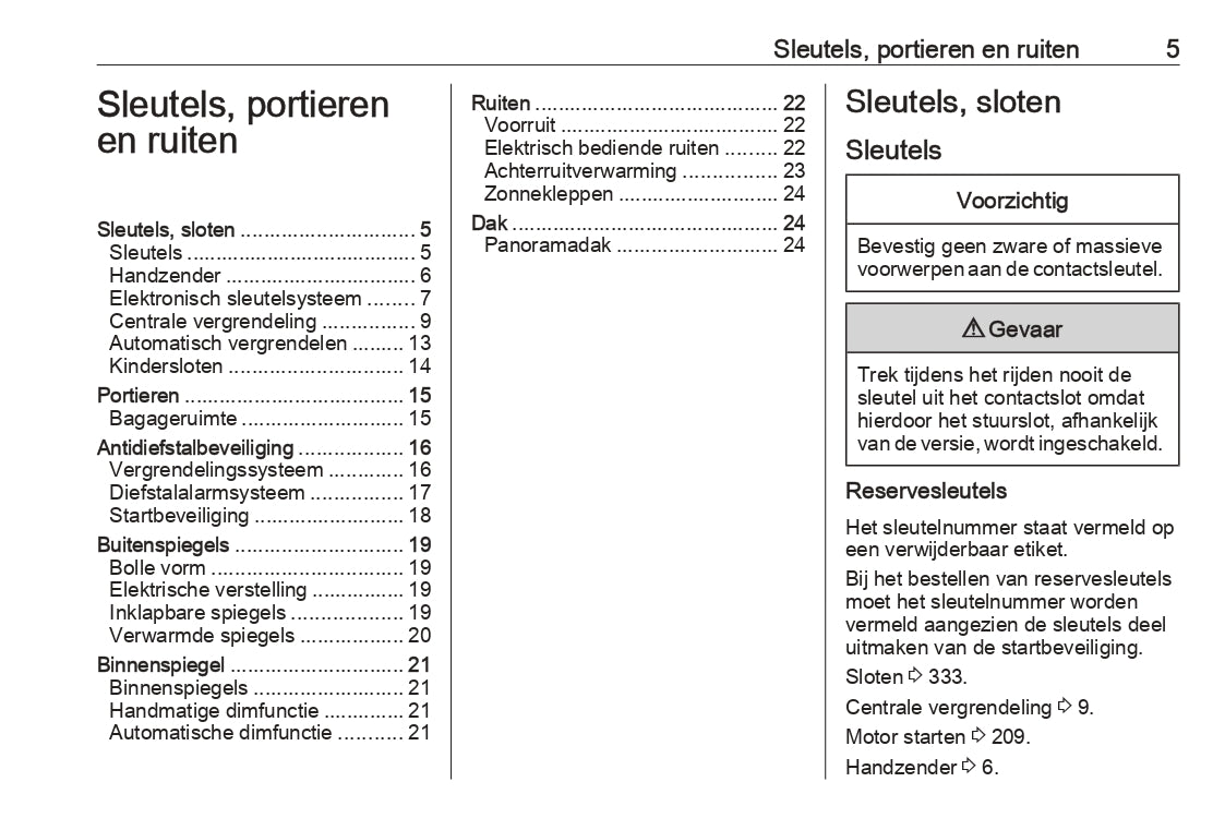 2023-2024 Opel Corsa/Corsa-e Owner's Manual | Dutch