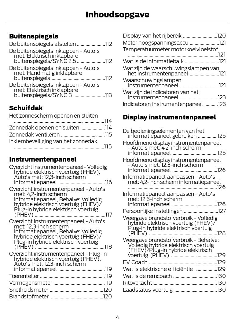 2022-2024 Ford Kuga Owner's Manual | Dutch