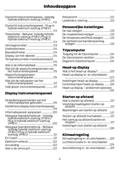 2024 Ford Kuga Owner's Manual | Dutch