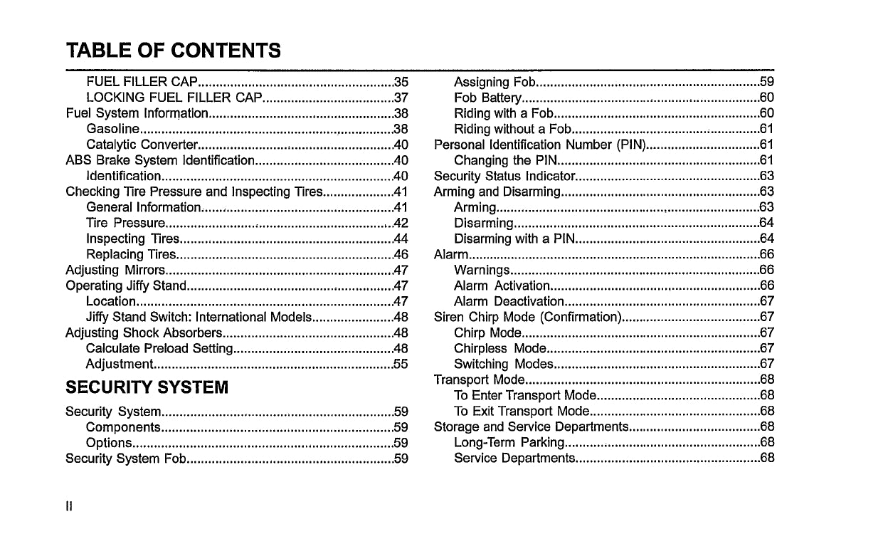 2020 Harley-Davidson Softail Owner's Manual | English