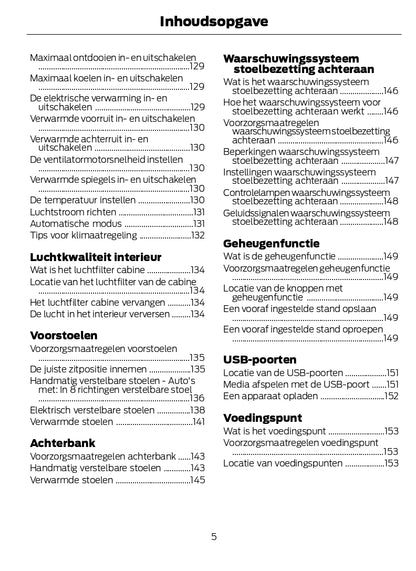 2024 Ford Kuga Owner's Manual | Dutch