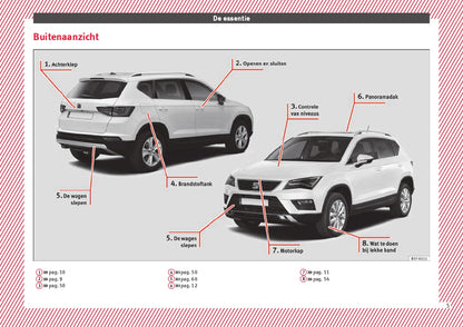 2017 Seat Ateca Manuel du propriétaire | Néerlandais