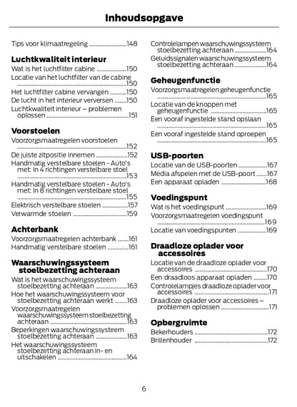 2022-2024 Ford Kuga Owner's Manual | Dutch