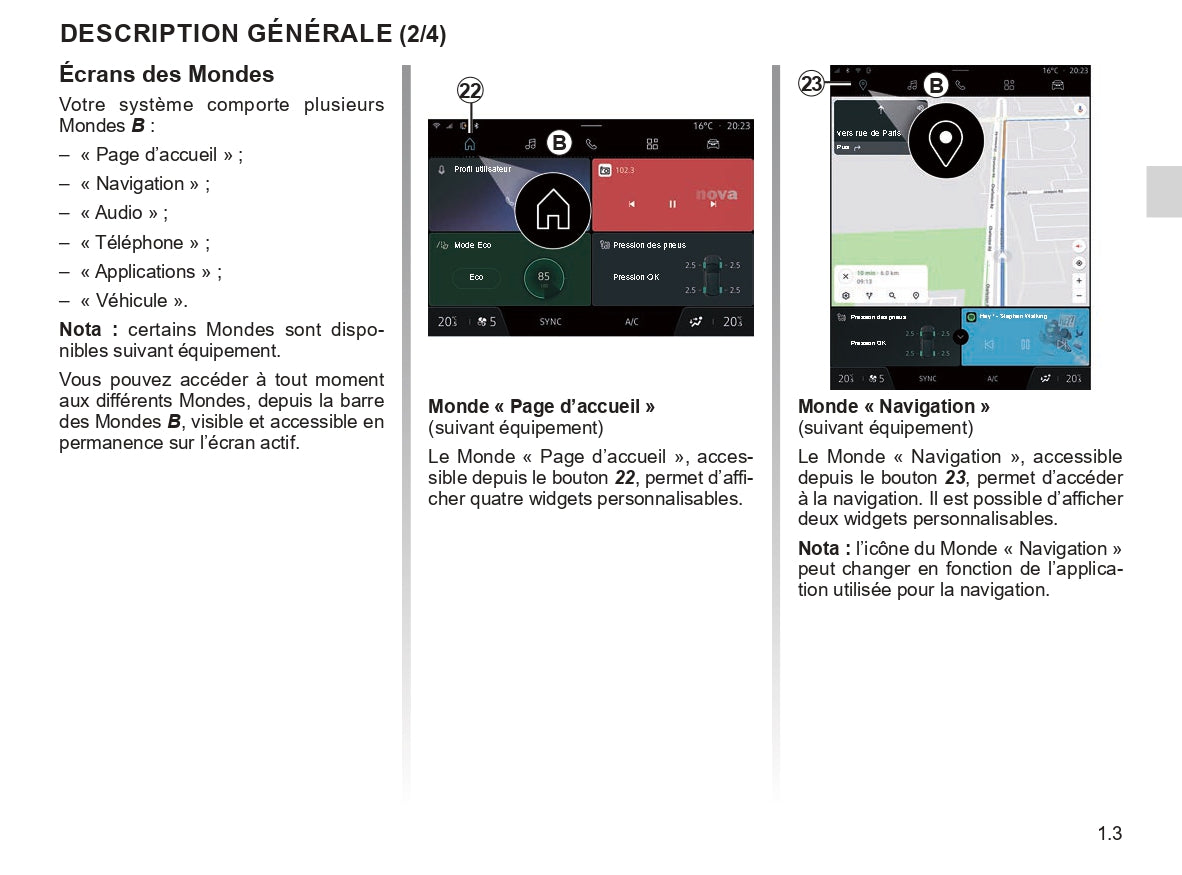 2023 Renault OpenR Link User's Manual | French