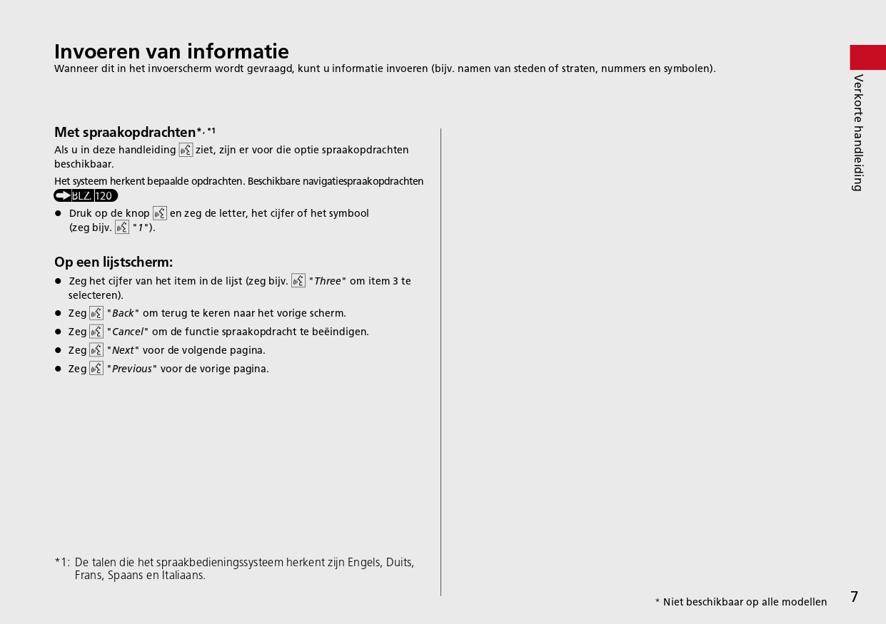 2023 Honda ZR-V HEV Infotainment Manual | Dutch