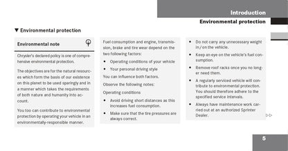 2009 Dodge Sprinter Owner's Manual | English