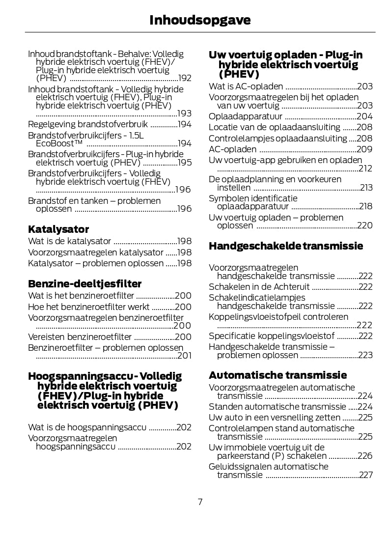 2024 Ford Kuga Owner's Manual | Dutch