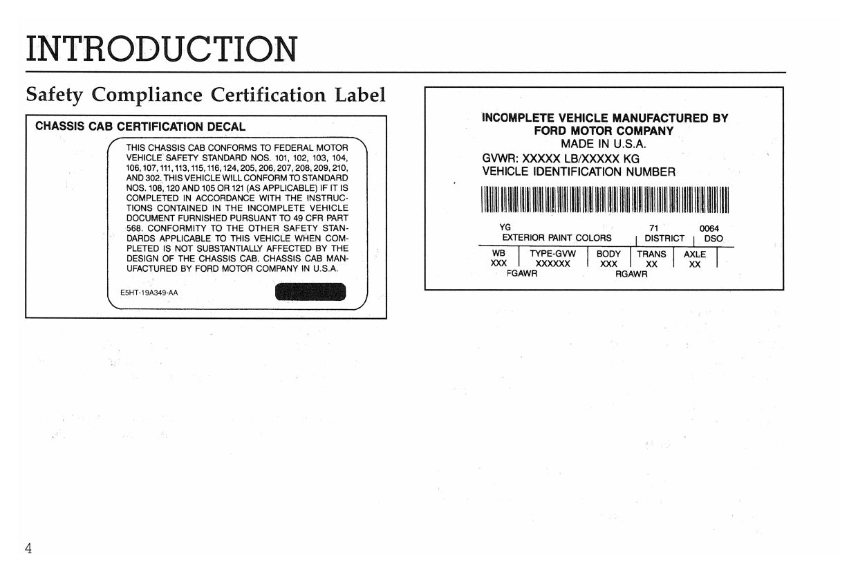 1998 Ford F&B Diesel Manuel du propriétaire | Anglais