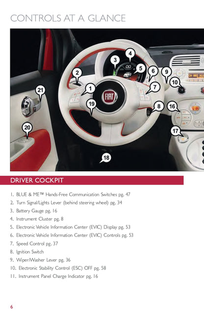 2014 Fiat 500e Gebruikershandleiding | Engels