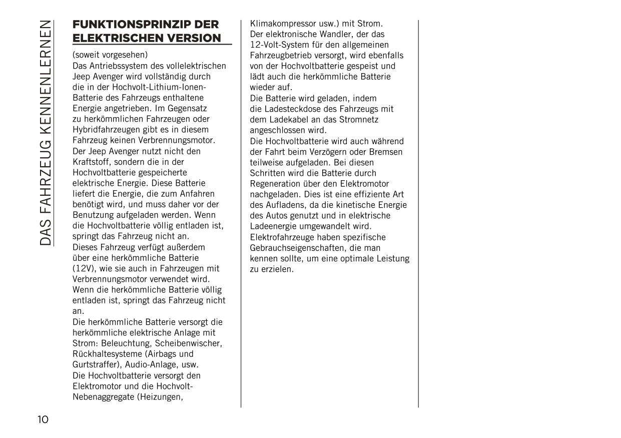 2023 Jeep Avenger Gebruikershandleiding | Duits – Car Manuals