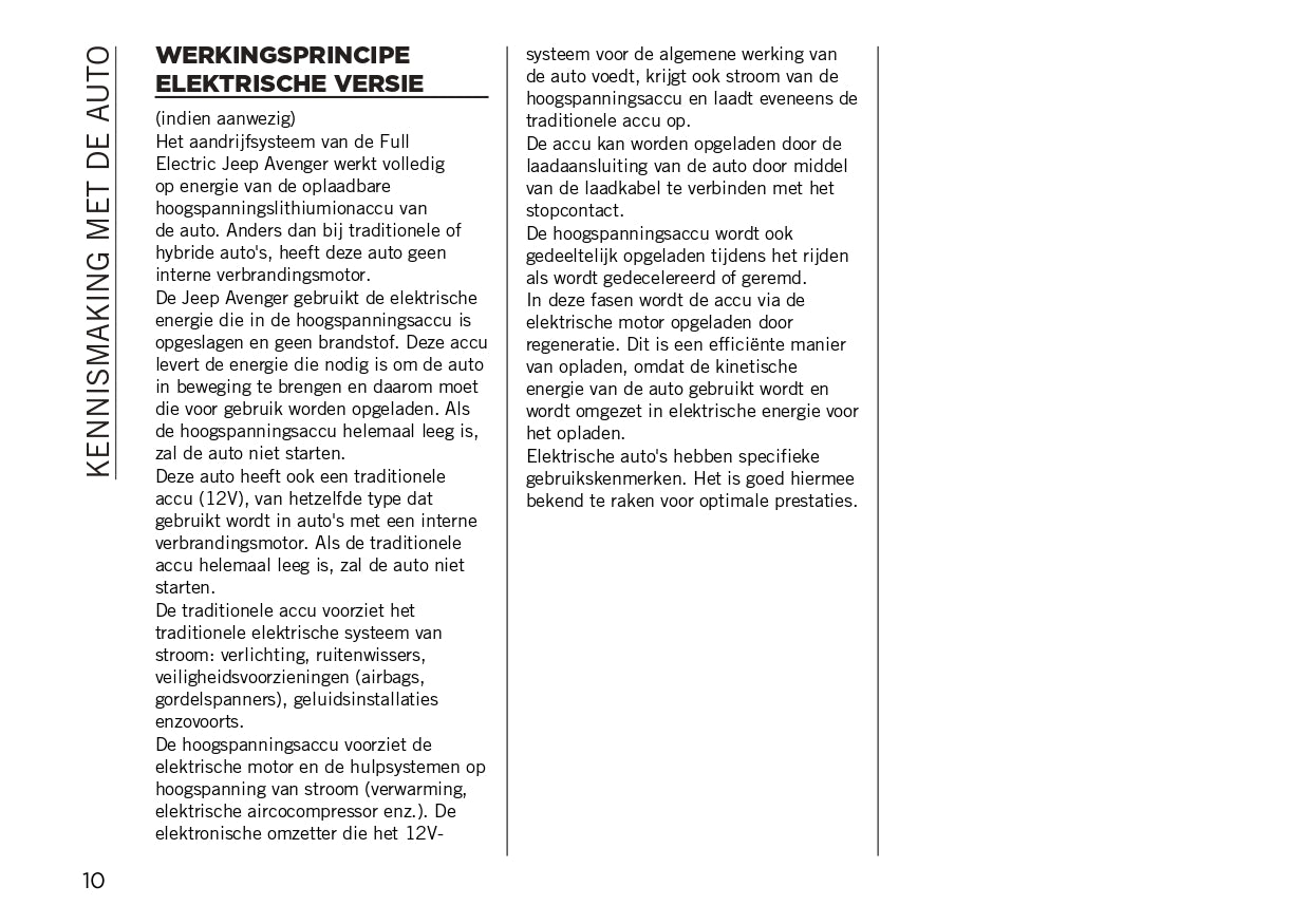 2024 Jeep Avenger Owner's Manual | Dutch
