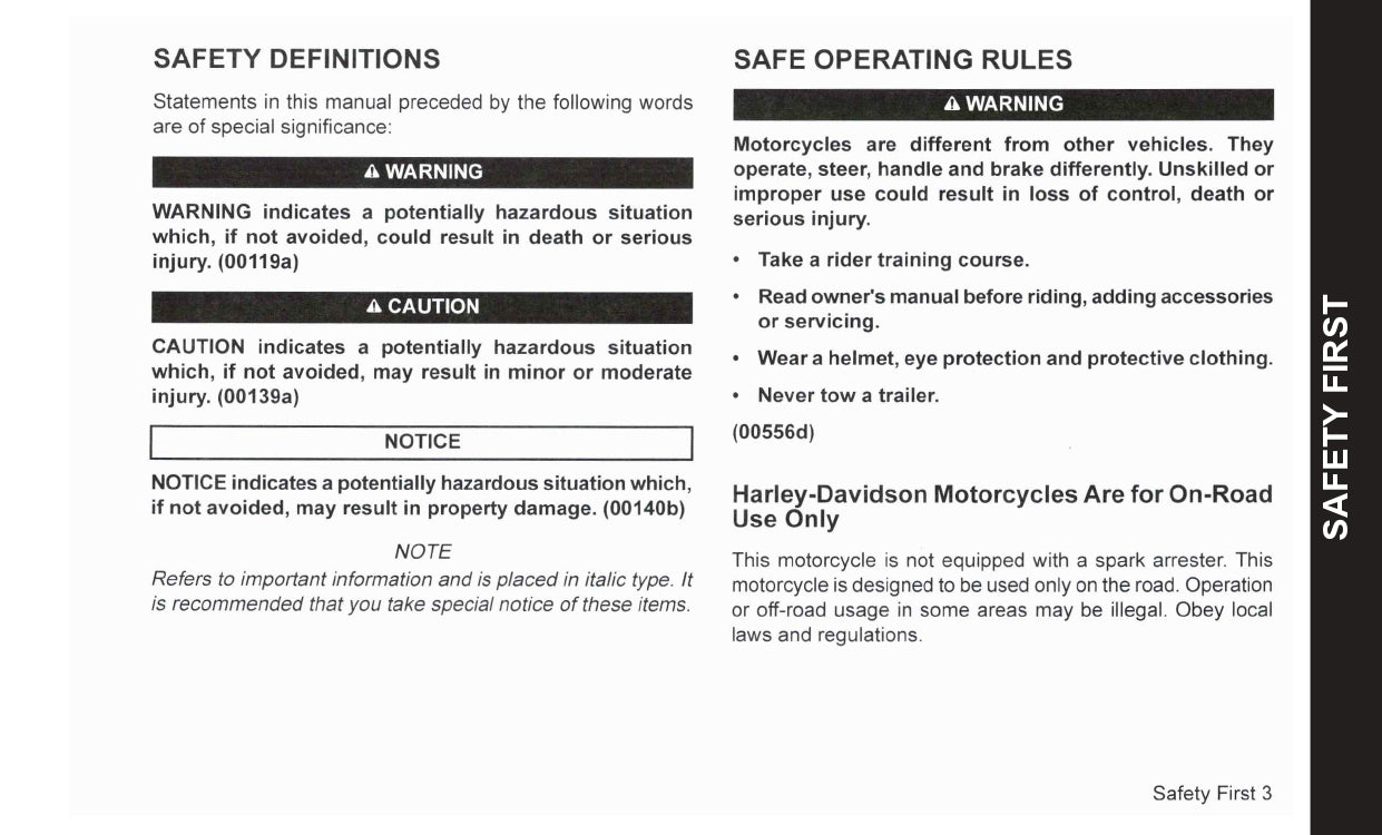 2023 Harley-Davidson Softail Owner's Manual | English