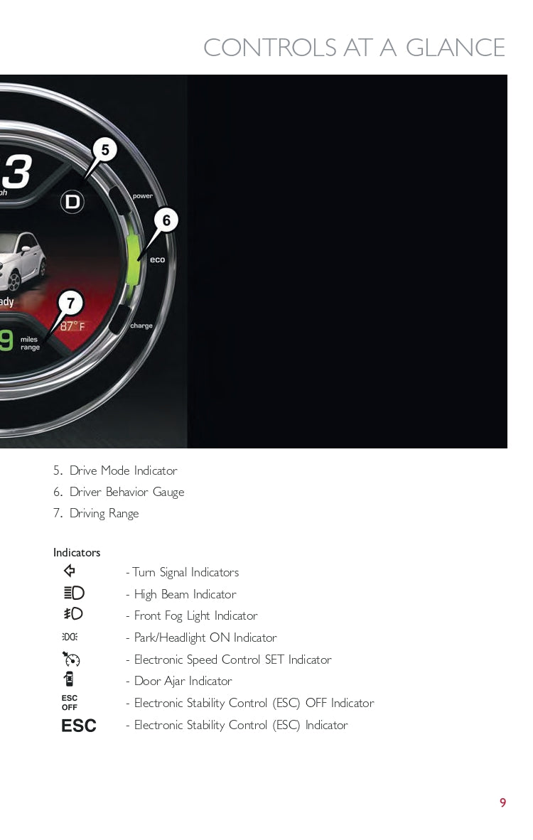 2014 Fiat 500e Bedienungsanleitung | Englisch