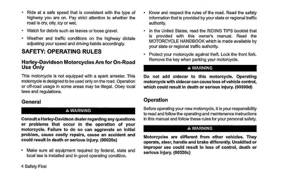 2018 Harley-Davidson Street Owner's Manual | English