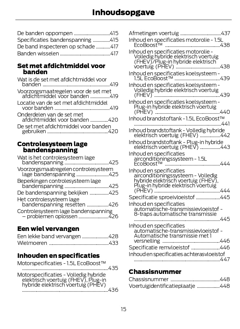 2024 Ford Kuga Bedienungsanleitung | Niederländisch