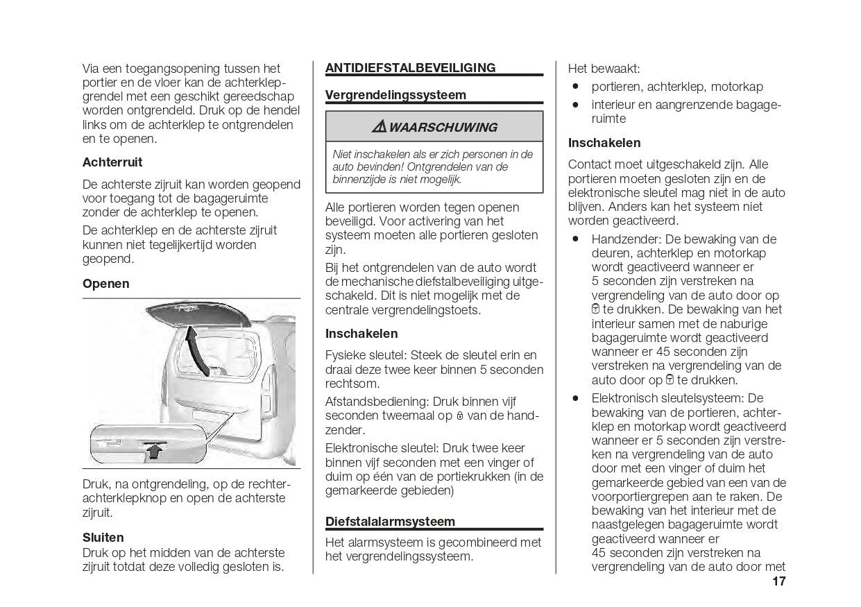 2023-2024 Fiat Doblo Owner's Manual | Dutch