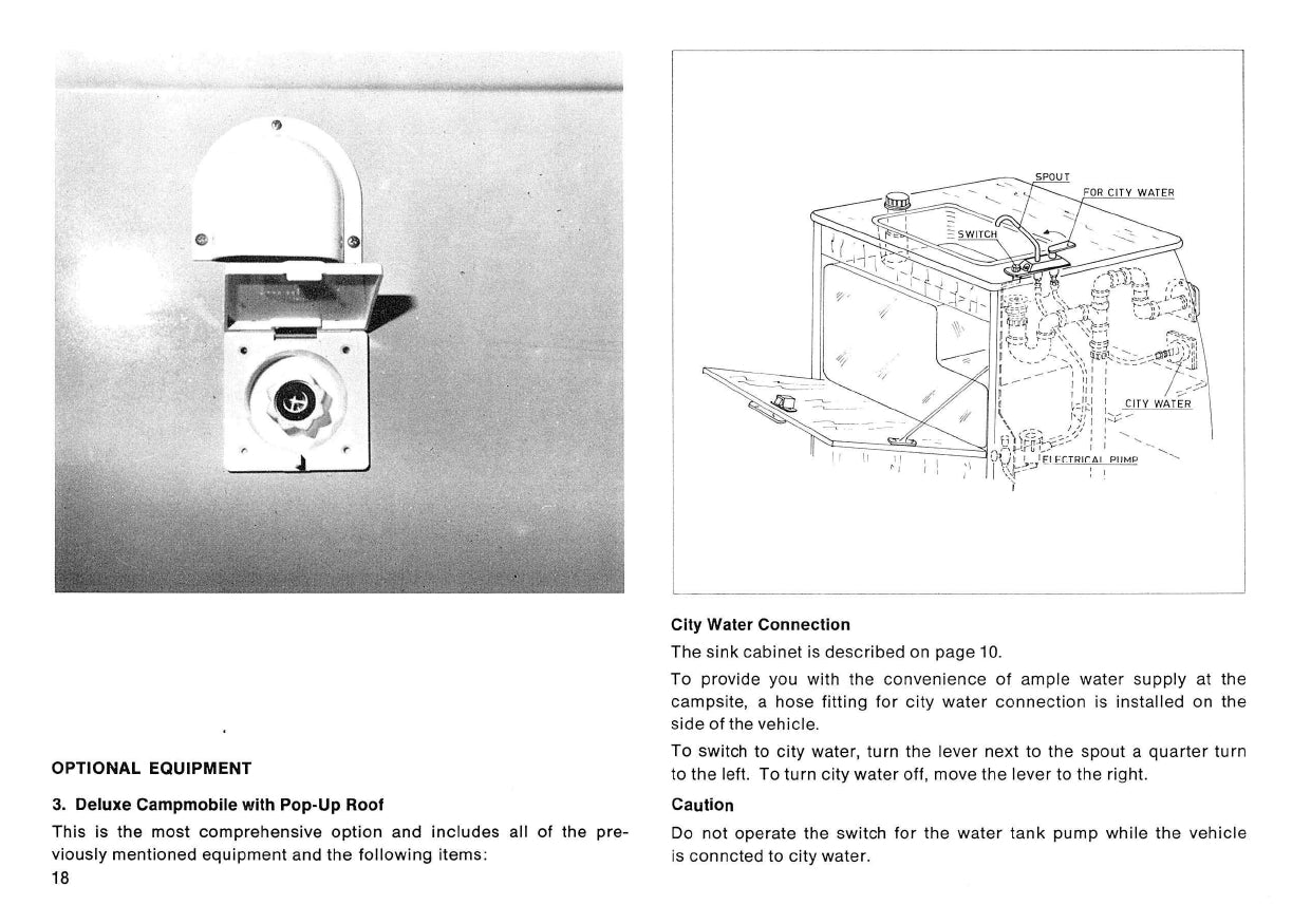 1975 Volkswagen Campmobile Gebruikershandleiding | Engels