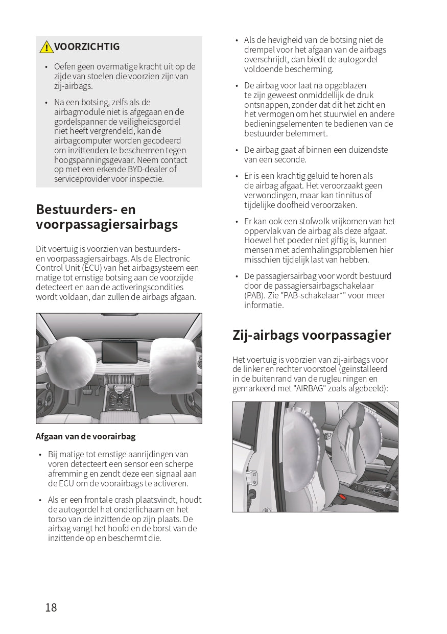 2023-2024 BYD Atto 3 Bedienungsanleitung | Niederländisch
